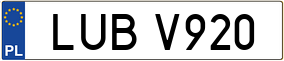 Truck License Plate